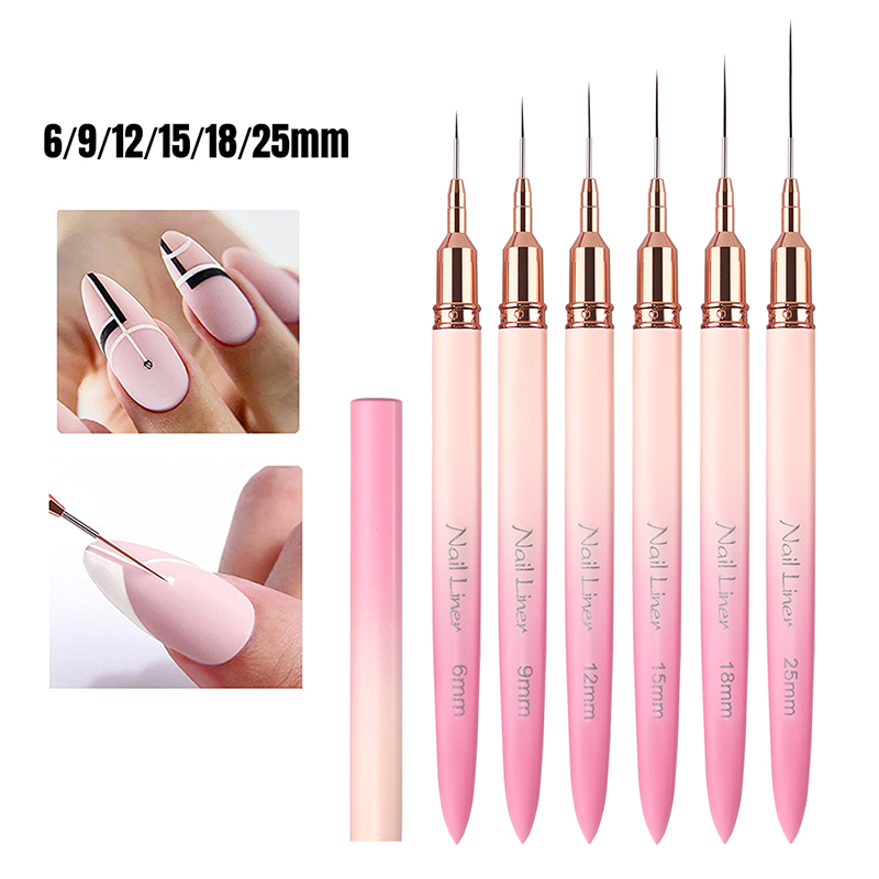 Nail Art Zone - Sweet-Z 6pcs แปรงเล็บ Thin Line แปรงเล็บ