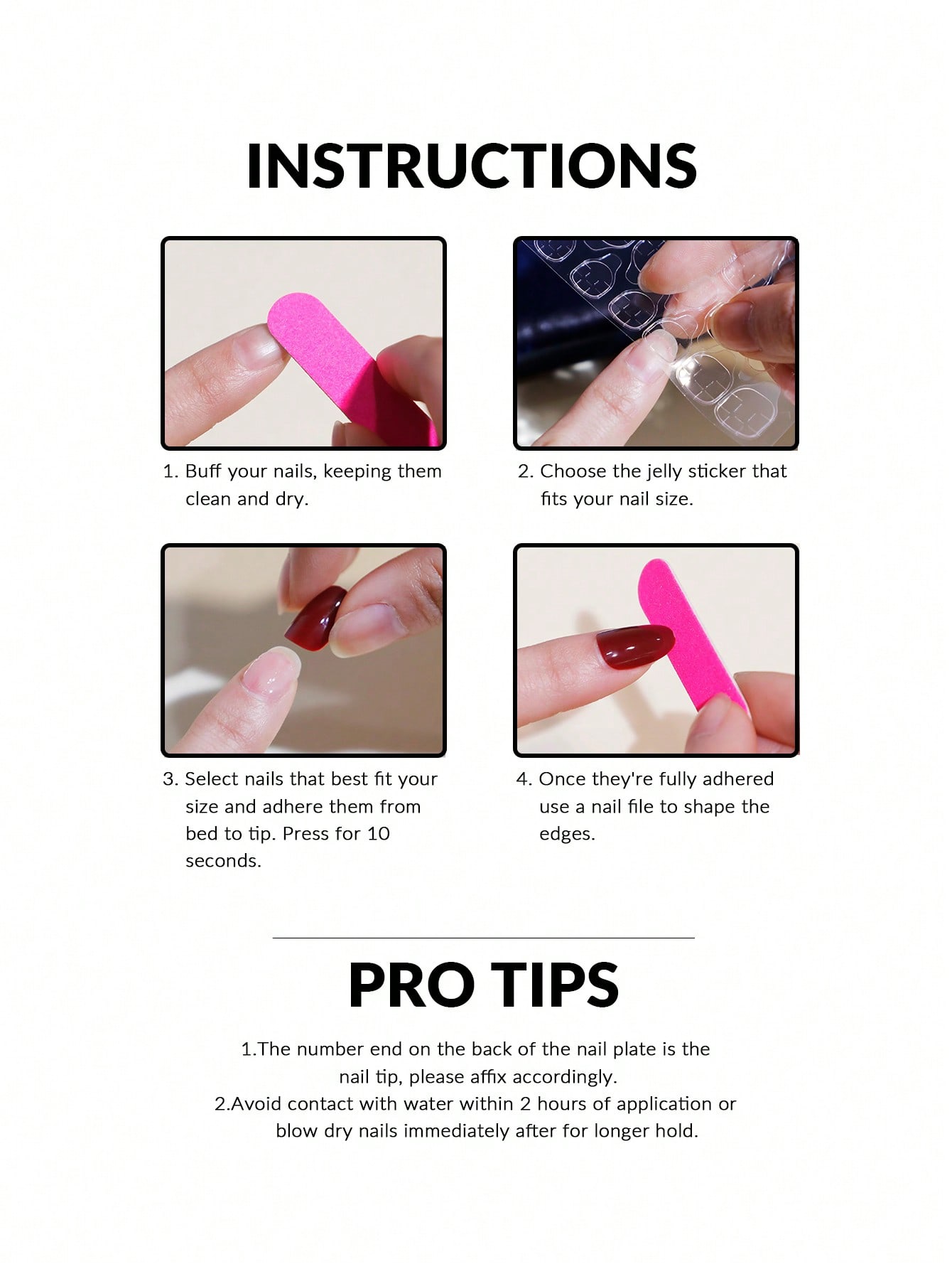 ชุดเล็บปลอมอะคริลิคแบบกดติด 24 - Nail Art Halal บทวิจารณ์และราคา