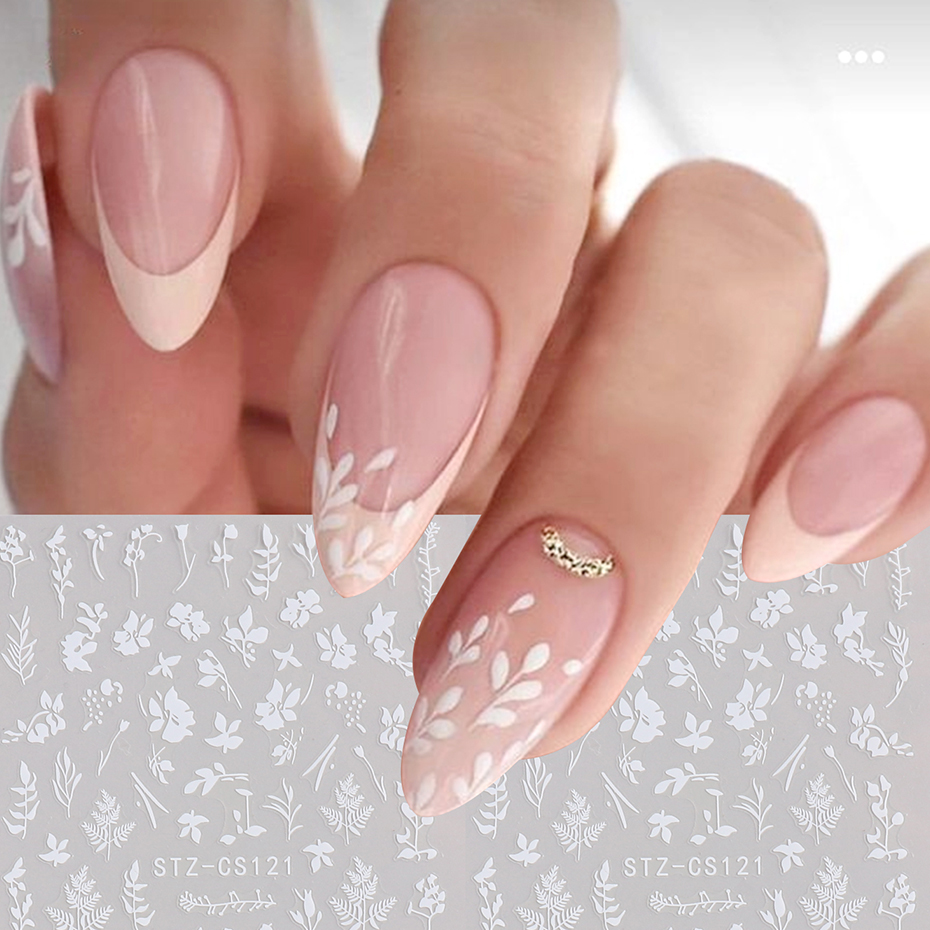 2pcs 3D ดอกไม้ที่เรียบง่าย Lea - Nail Art Simple Elegant บทวิจารณ์และราคา
