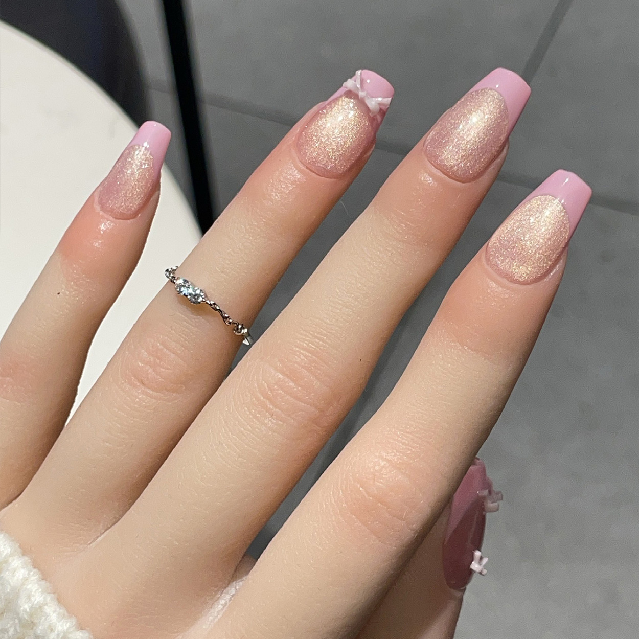ชุดเล็บปลอมแบบกดติด 10 ชิ้น รู - Nail Art Simple Elegant บทวิจารณ์และราคา