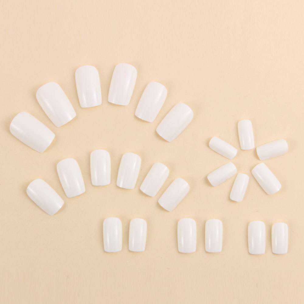 เล็บปลอมทรงสี่เหลี่ยมสั้น 24 ช - Nail Art Simple Elegant บทวิจารณ์และราคา