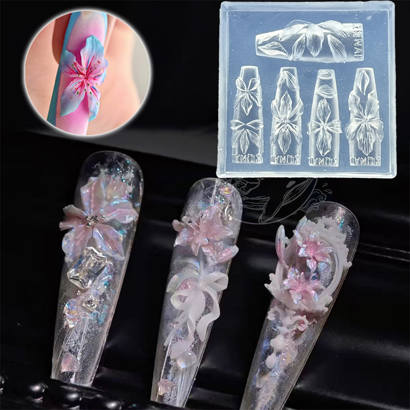 Z. แม่พิมพ์เล็บลายดอกไม้ 3 มิต - Nail Art Zone บทวิจารณ์และราคา