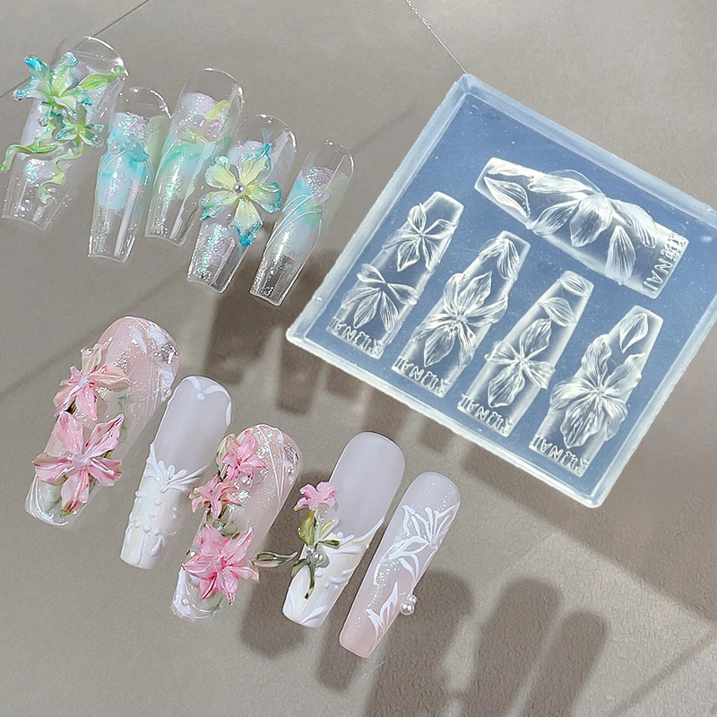 Z. แม่พิมพ์เล็บลายดอกไม้ 3 มิต - Nail Art Zone บทวิจารณ์และราคา