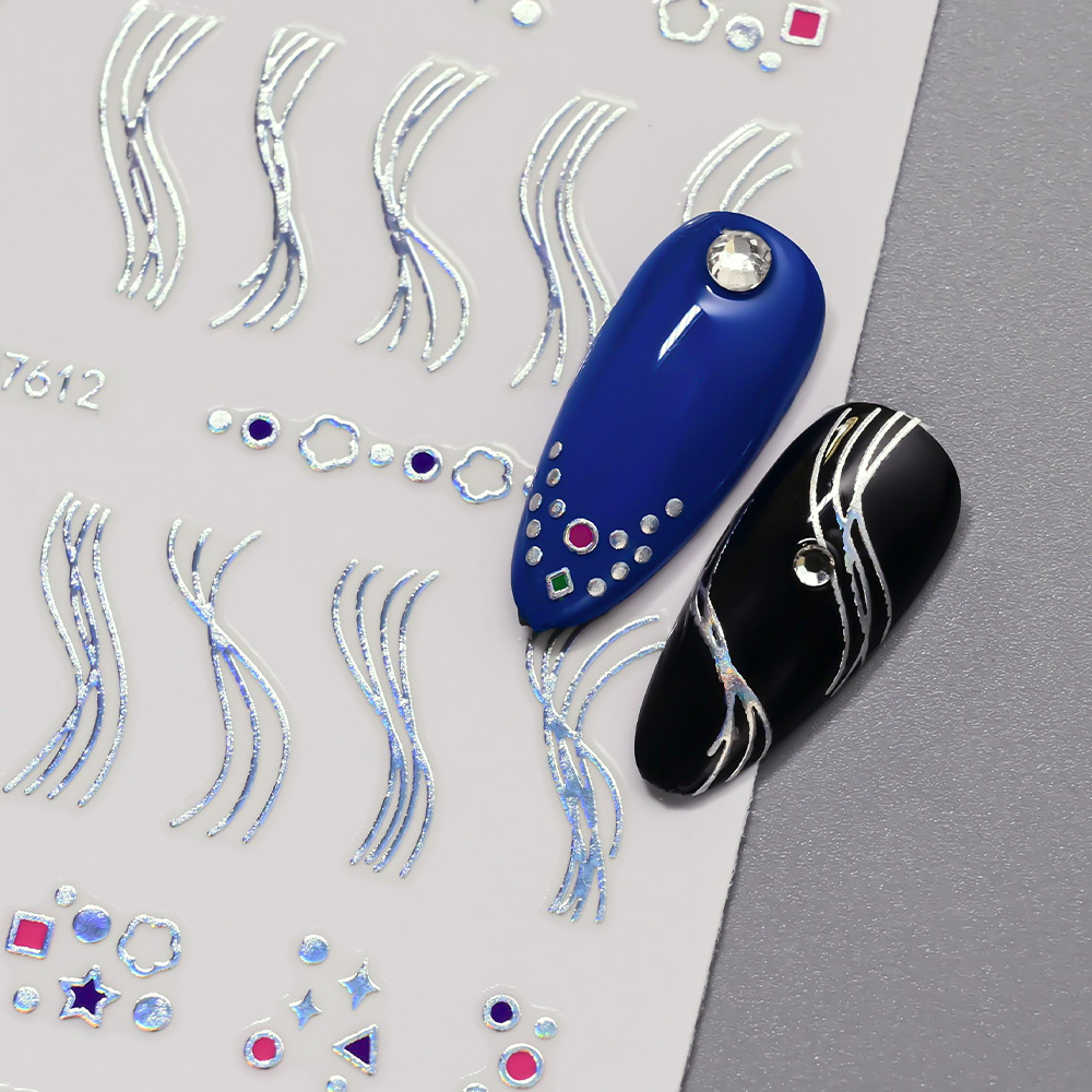 สติกเกอร์ติดเล็บลายดอกไม้หญ้าเ - Nail Art Simple Elegant บทวิจารณ์และราคา