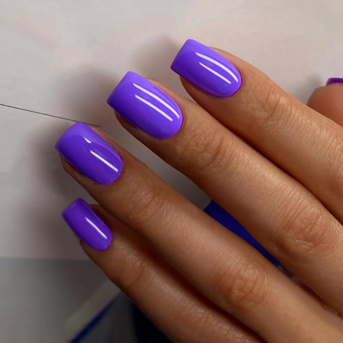 เล็บปลอมสีพื้นแบบสั้นสไตล์ฝรั่ - Nail Art Simple Elegant บทวิจารณ์และราคา