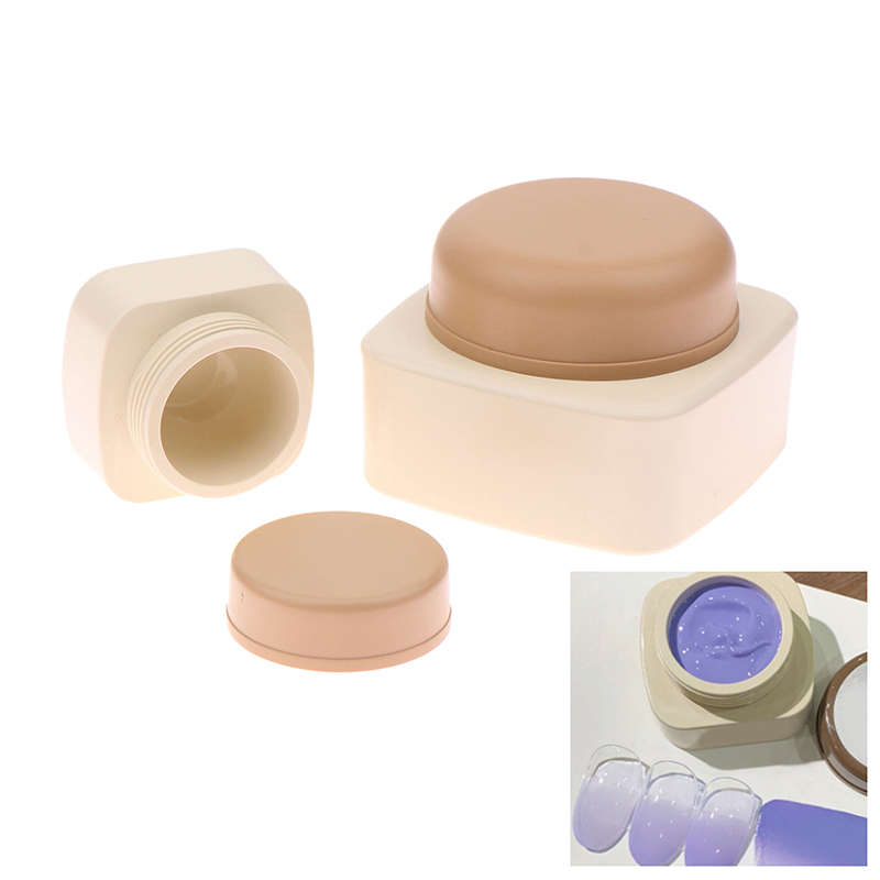 กระปุกพลาสติกเปล่าทรงสี่เหลี่ย - Nail Art Halal บทวิจารณ์และราคา