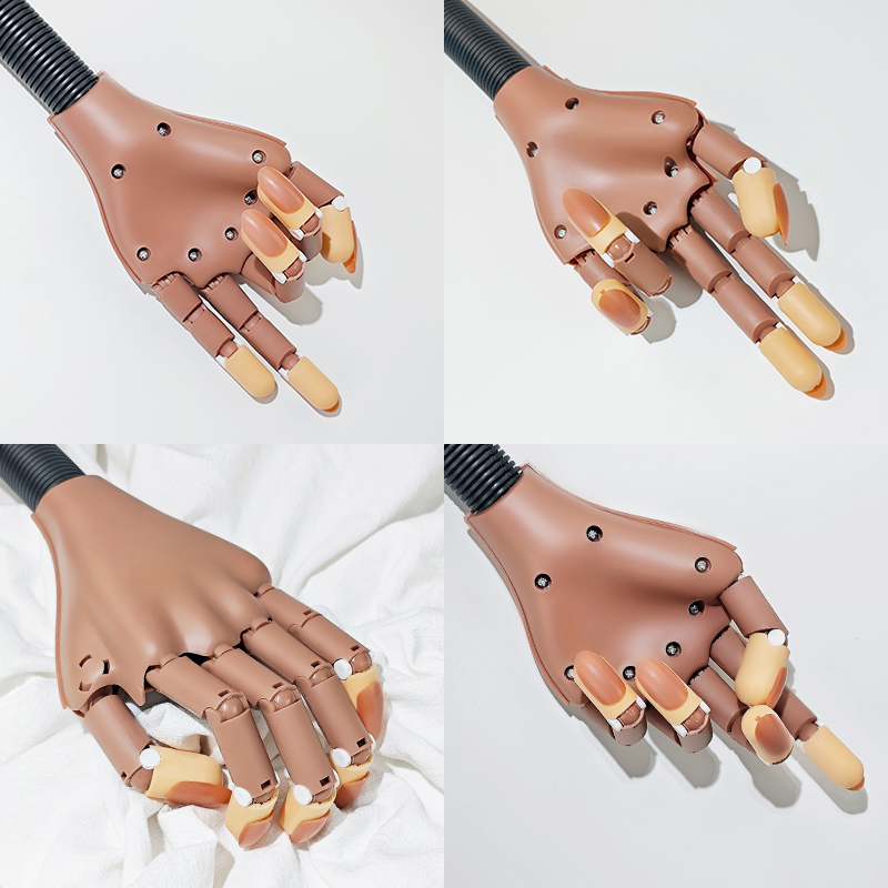มือฝึกทำเล็บปลอม แบบมีข้อต่อขย - Nail Art Vector บทวิจารณ์และราคา