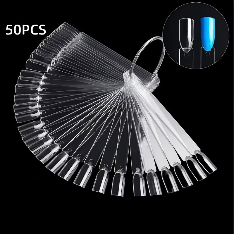 แท่งตัวอย่างเล็บ 50 แท่งพร้อมห - Nail Art Vector บทวิจารณ์และราคา