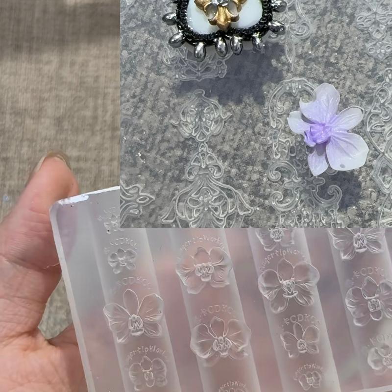Z. แม่พิมพ์ซิลิโคนลายดอกกล้วยไ - Nail Art Zone บทวิจารณ์และราคา