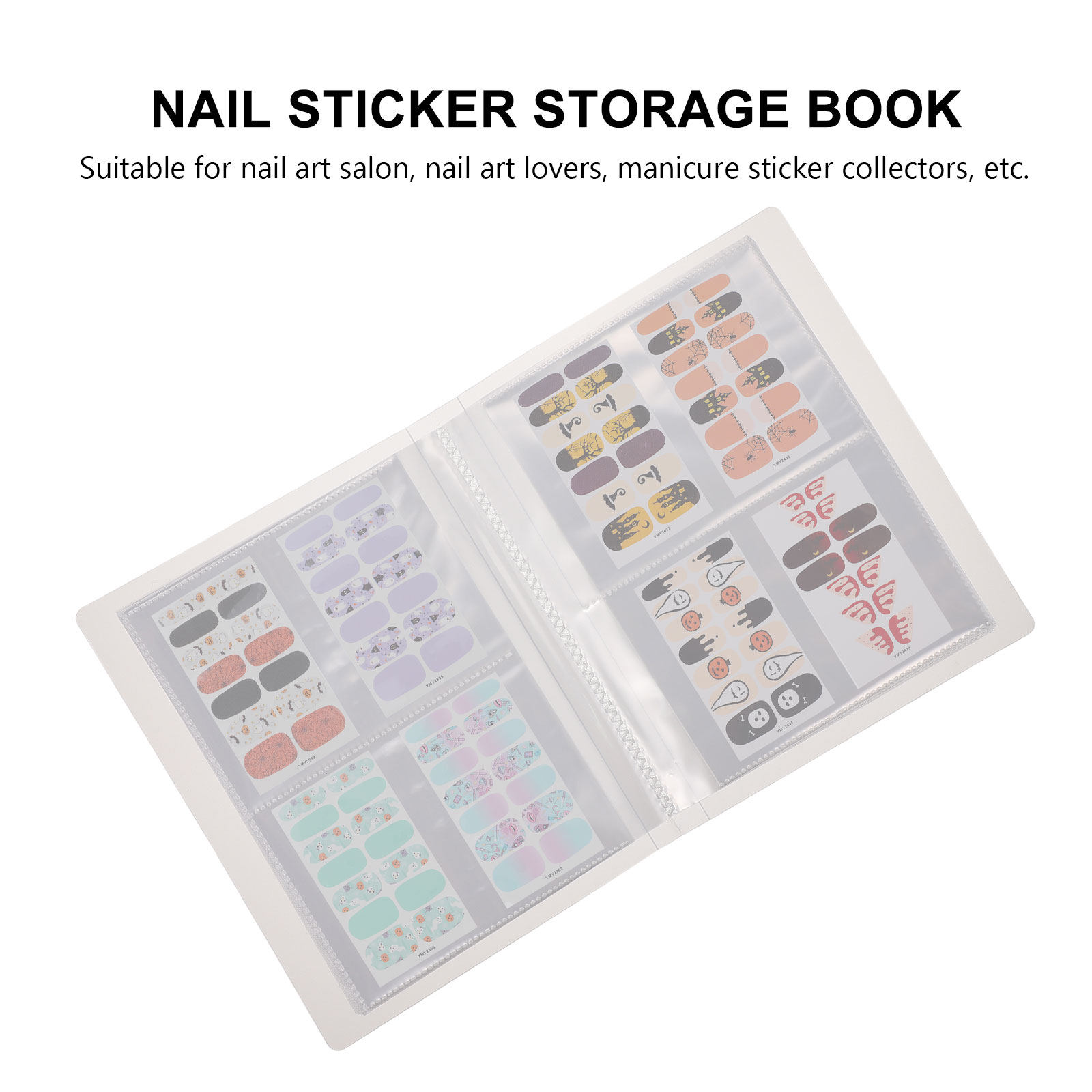 สมุดจัดเก็บสติ๊กเกอร์ตกแต่งเล็ - Nail Art Simple Elegant บทวิจารณ์และราคา